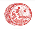 Beatriz Ball VIDA Faenza 11" reversible placemats in red and white