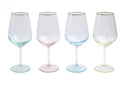 Vietri Colored Stemmed Wine Glass