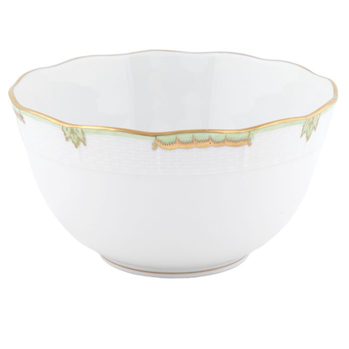 Herend Princess Victoria Green Round Bowl