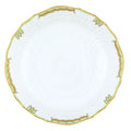 Herend Princess Victoria Green Scalloped Dinner Bowl