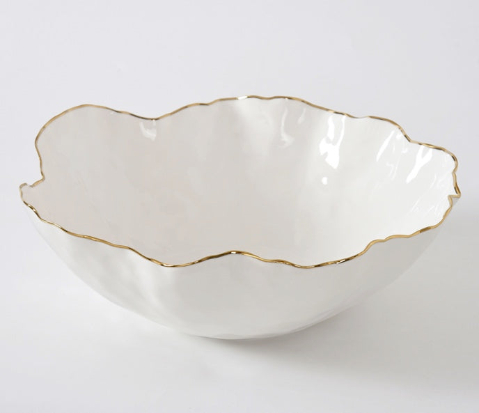 Pampa Bay gold rimmed centerpiece