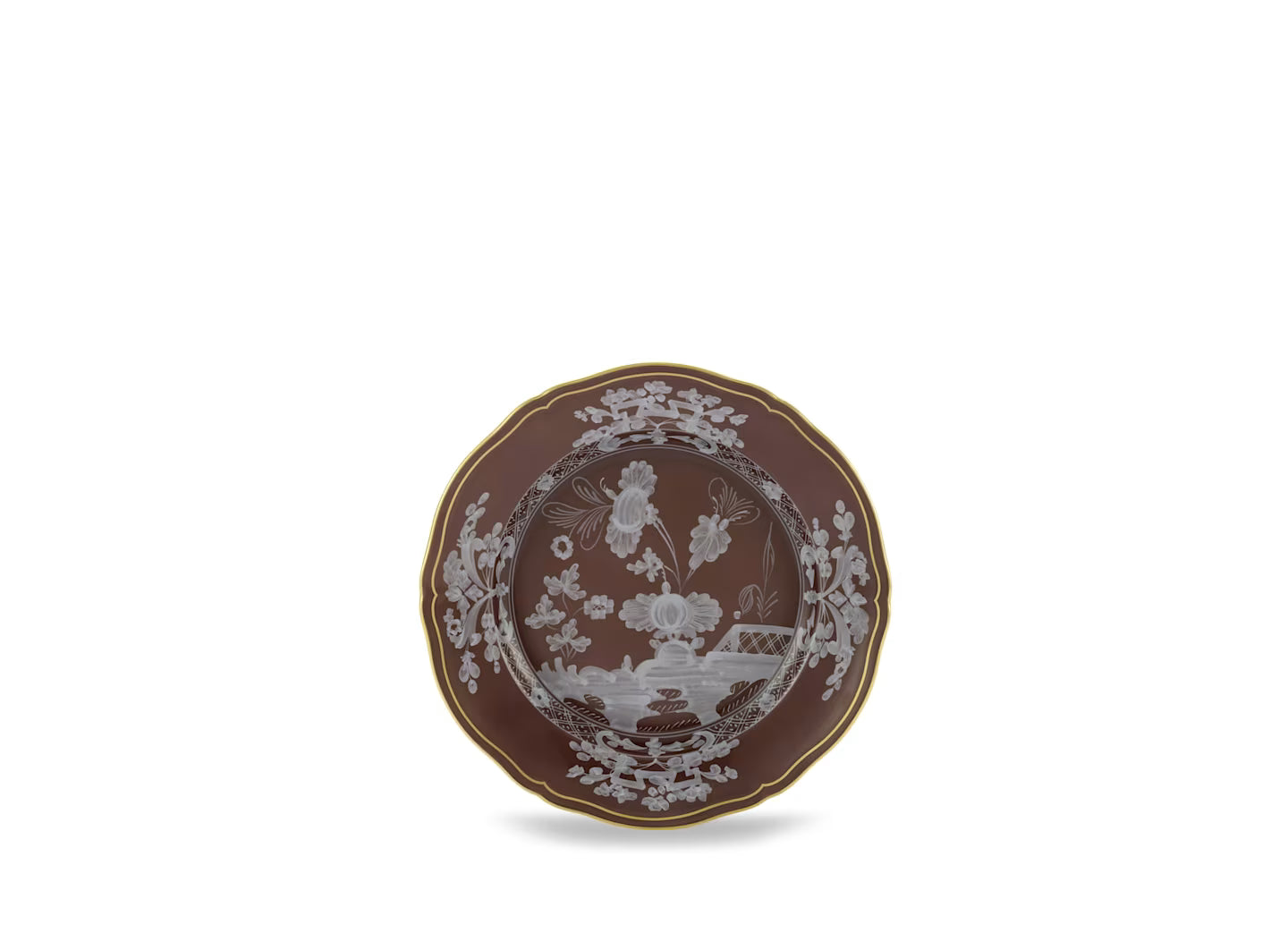 Ginori Oriente Italiano Dessert Plate in Castagna