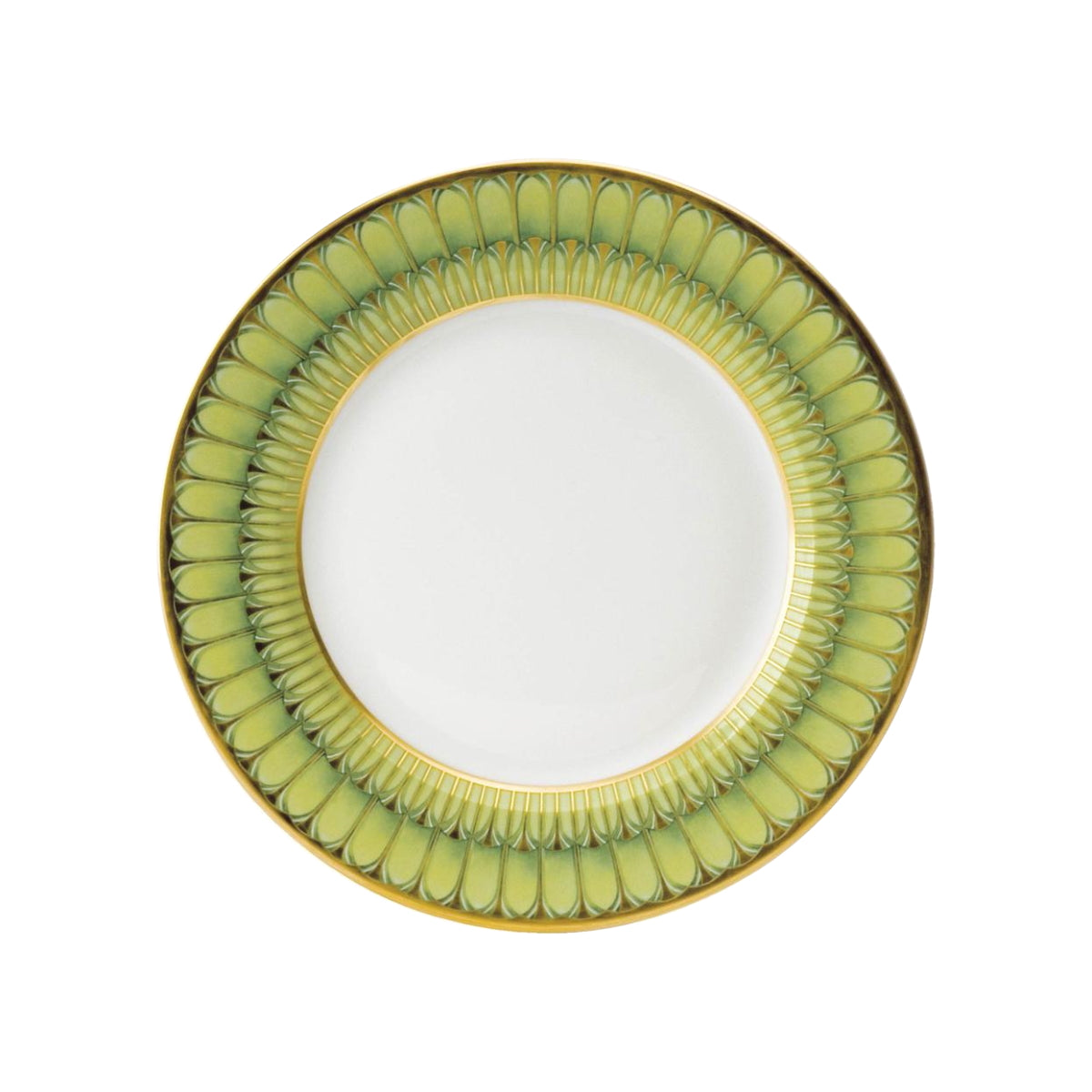 Arcades Green Dessert Plate