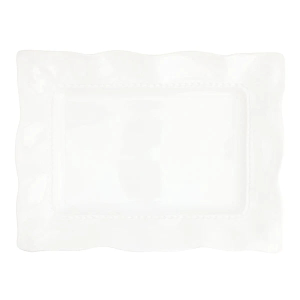 Vietri Giorno White Rectangular Platter