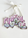 Acrylic "mahjong" ornament