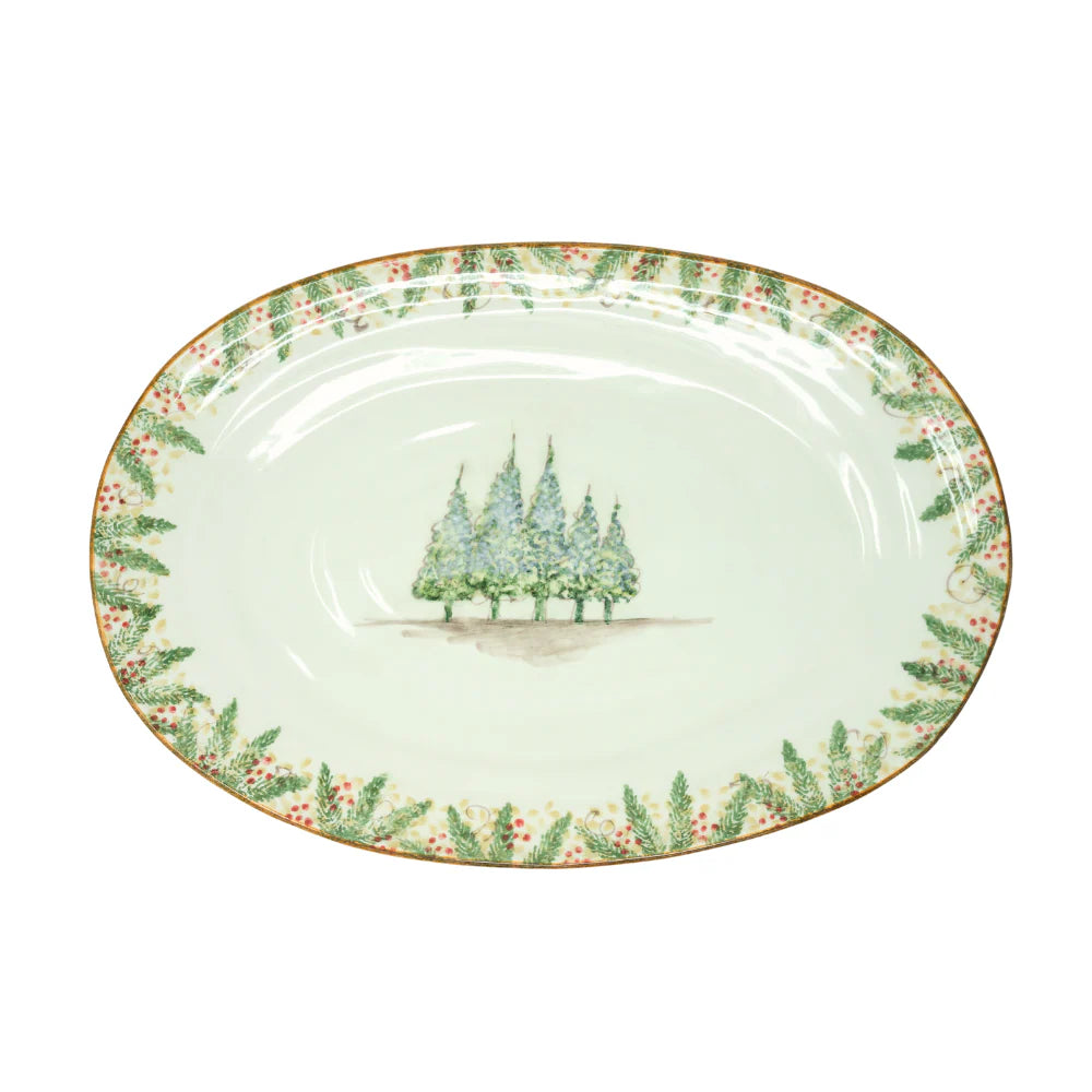 Arte Italica Natale Christmas Platter