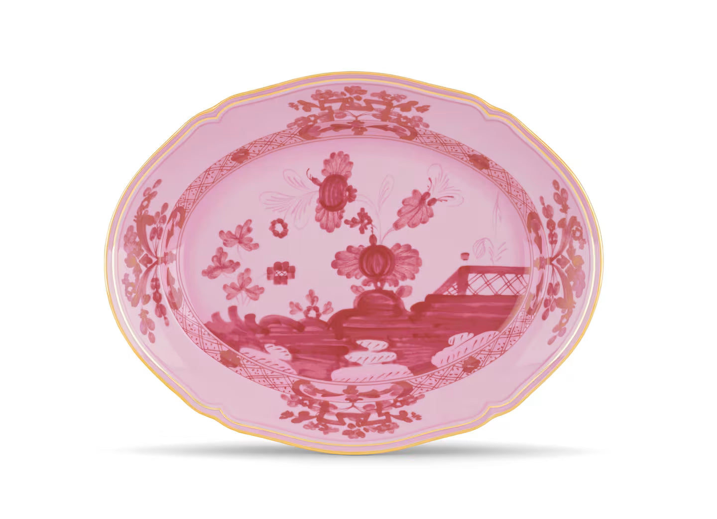 Ginori Oriente Italiano Oval Platter in Porpora