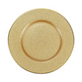Vietri Metallic Glass Charger Gold