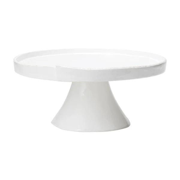 Vietri Lastra White Cake Stand