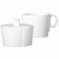 Vietri Lastra White Cream & Sugar
