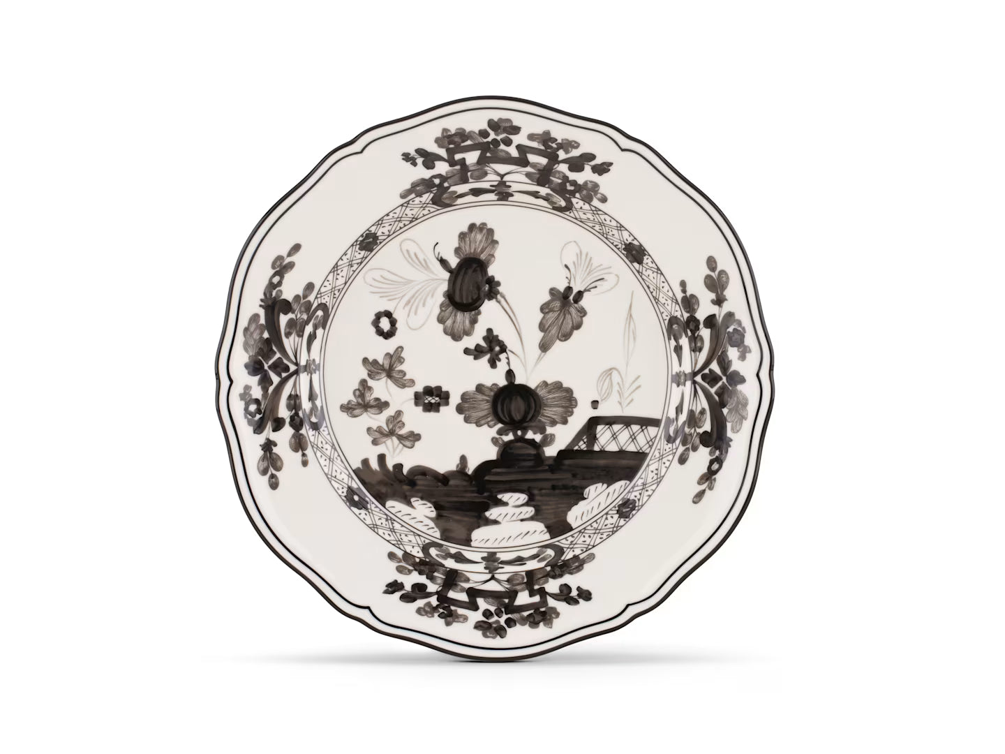 Ginori Oriente Italiano Flat Plate in Albus