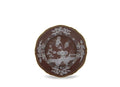 Ginori Oriente Italiano Flat Plate in Castagna
