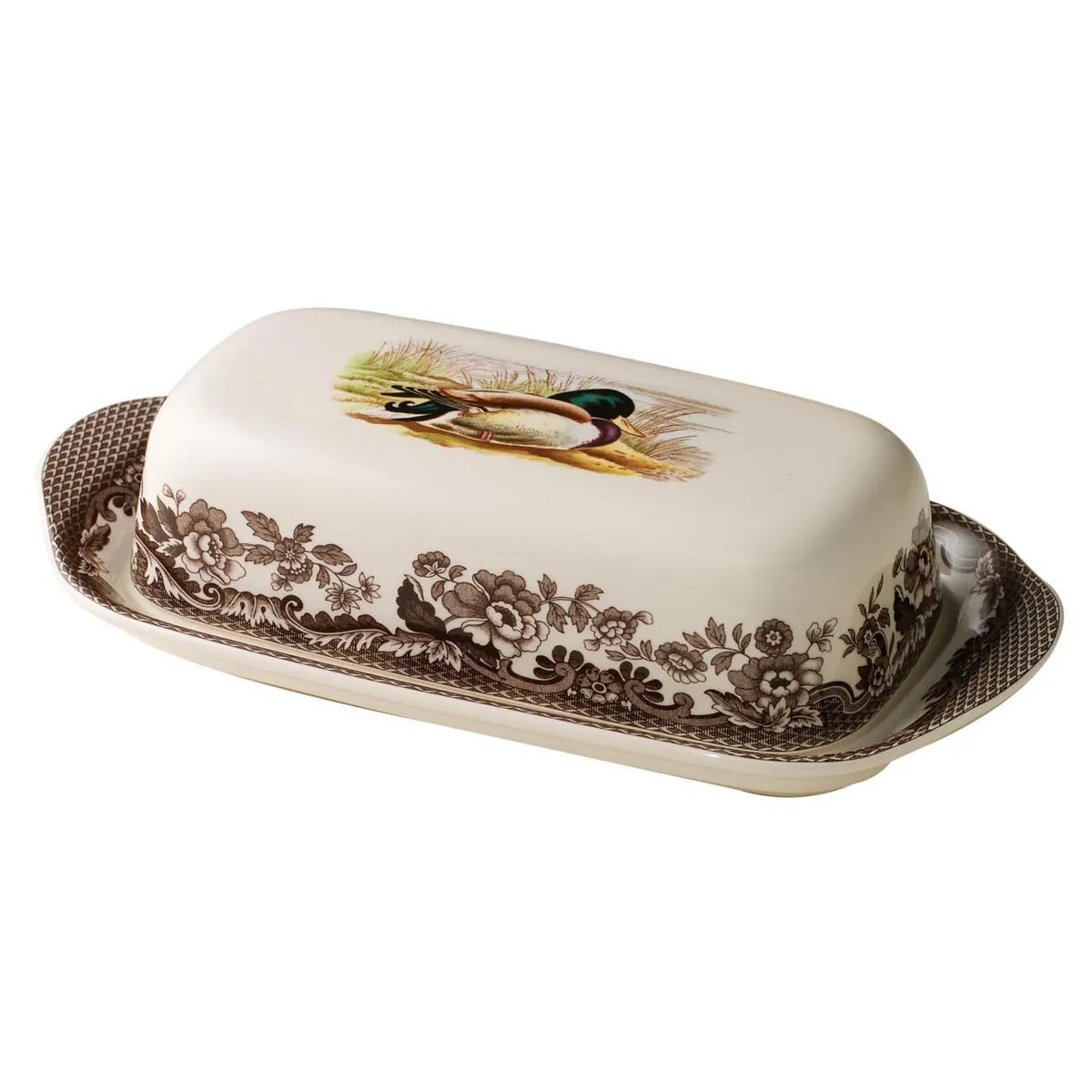 Spode Woodland Butter Dish