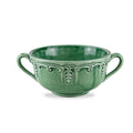 Arte Italica Renaissance Italian Green Two-Handled Soup Bowl