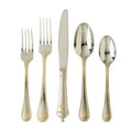 Berry and Thread Satin w Gold 5pc Place Setting