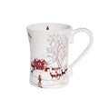 Country Estate WInter Frolic Mug in Ruby