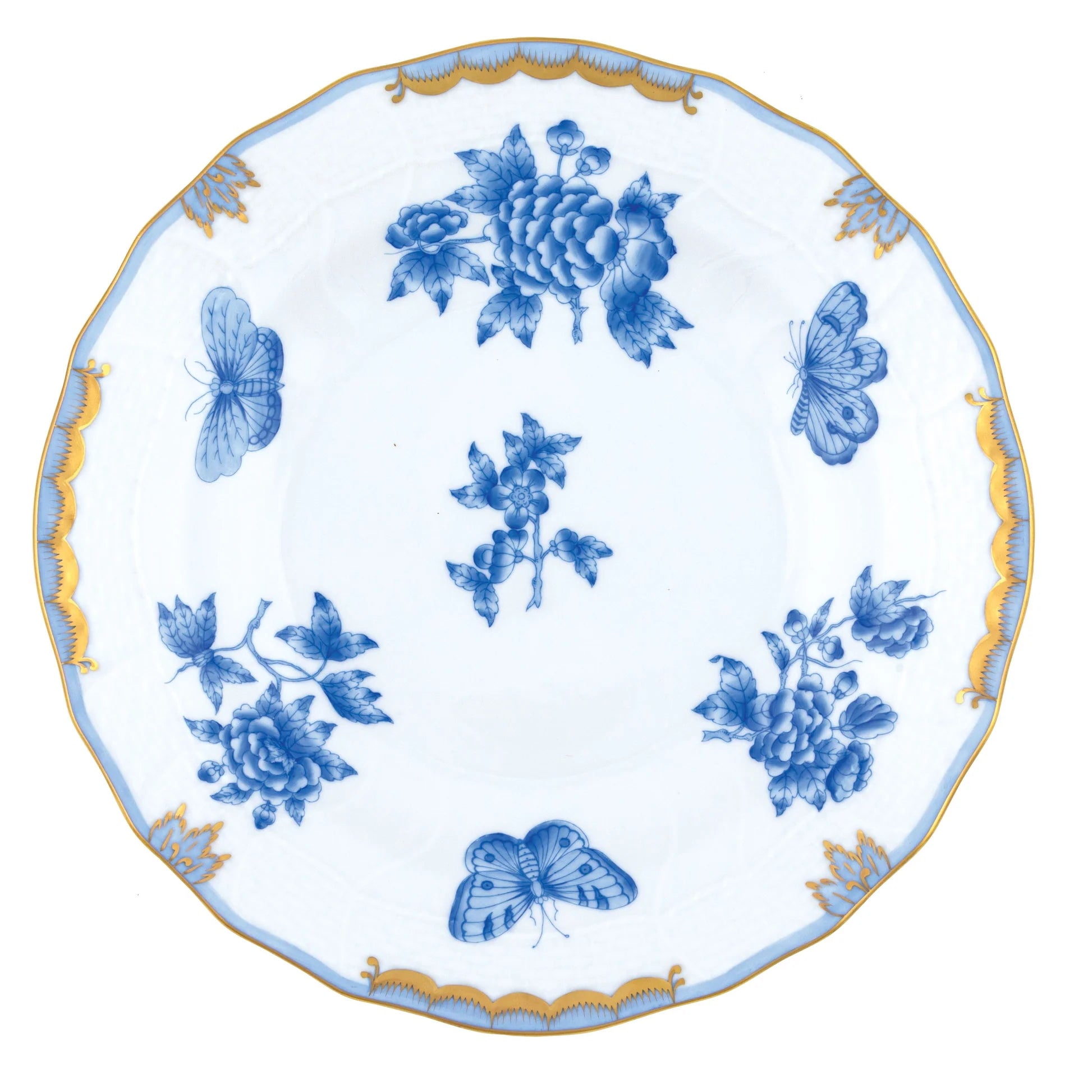 Herend Fortuna Light Blue Dessert Plate