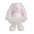 Ivory Bow Plush Bunny