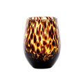Tortoiseshell Puro Stemless Wine Glass