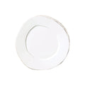 Vietri Lastra White Salad plate