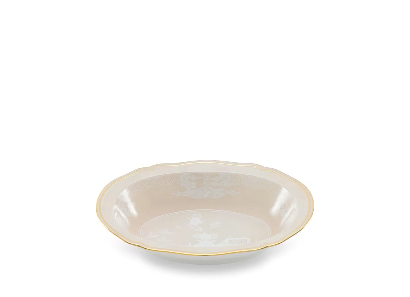 Ginori Oriente Italiano Oval Bowl in Meringa