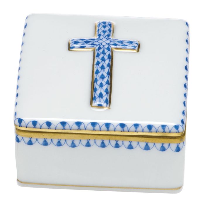 Herend Prayer Box in Blue