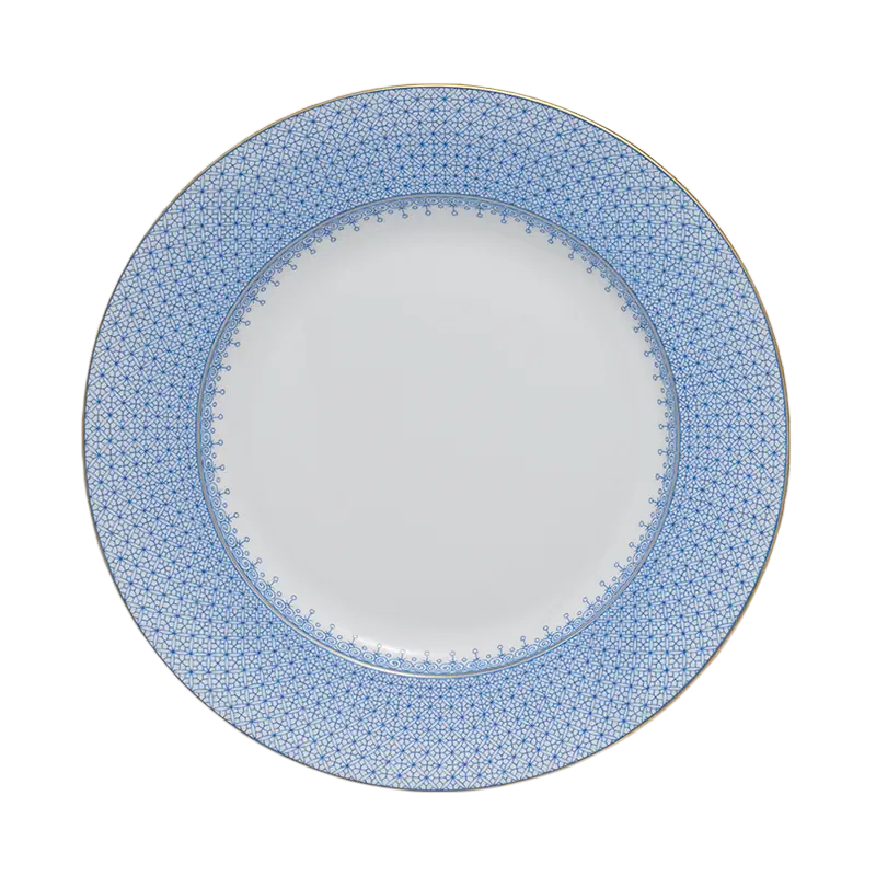 Mottahedeh Cornflower Lace Blue Dessert Plate