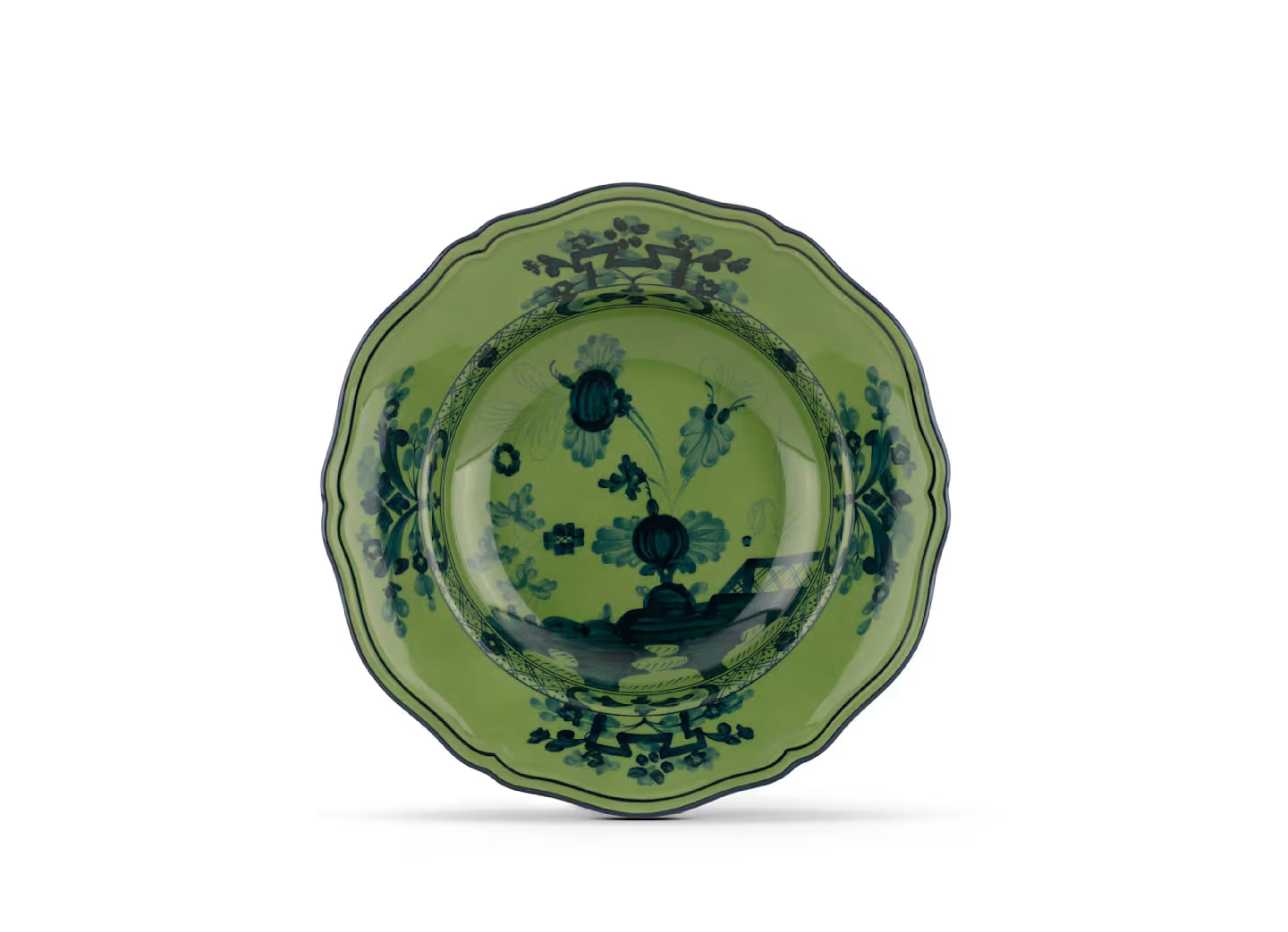 Ginori Oriente Italica Soup Bowl in Malachite