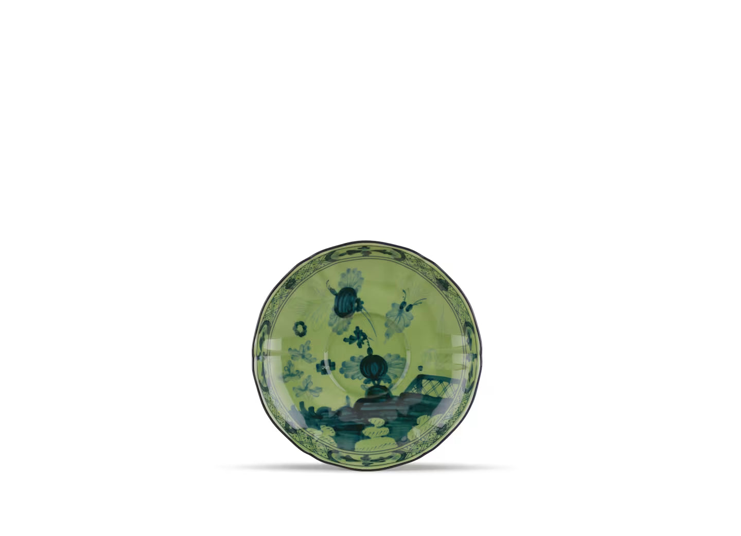 Ginori Oriente Italica Tea Saucer in Malachite