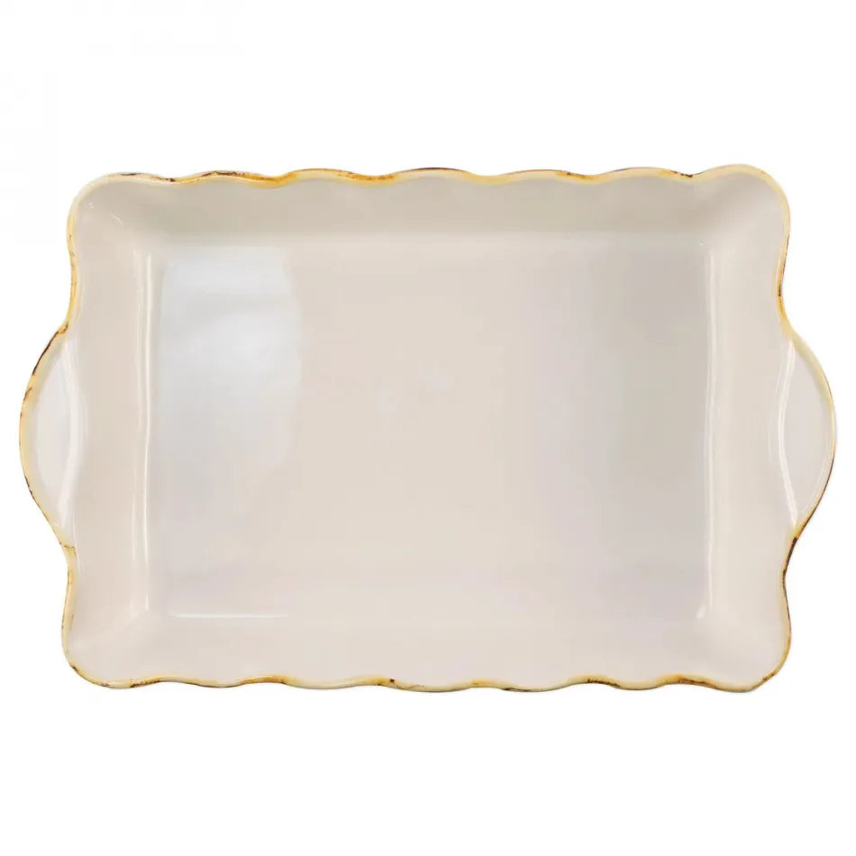 Vietri Baker White Small