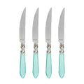 Vietri Aladdin antique aqua steak knives set of 4