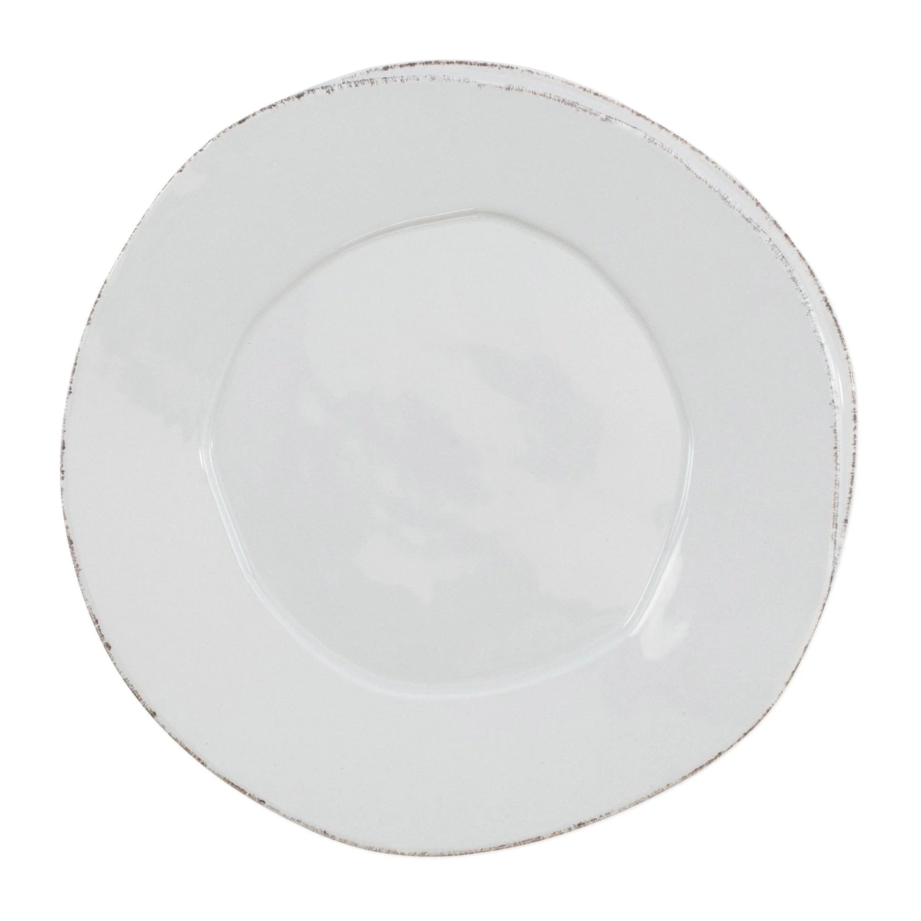 Vietri Lastra White American Dinner Plate